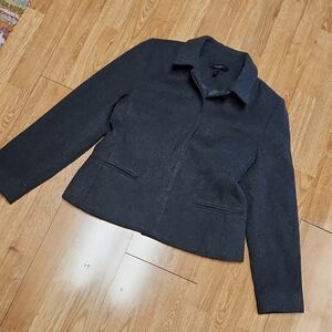 Louben gray wool & cashmere jacket sz 6P